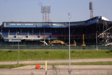 Tiger Stadium Demolished. Photo by John Cruz.