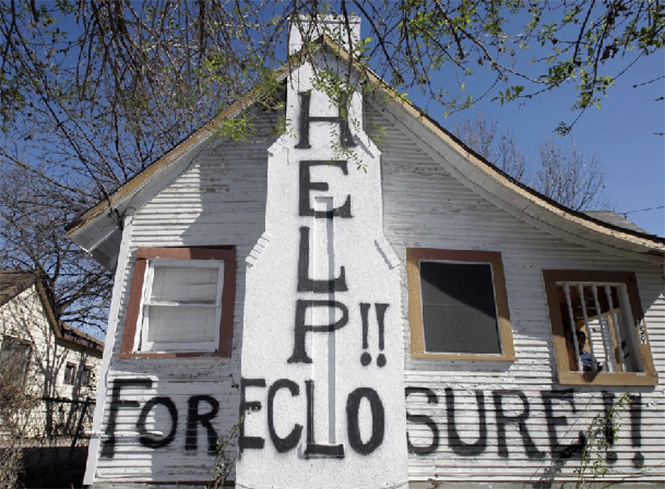 Foreclosure. Photo by Eric Gay-AP
