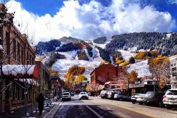 Aspen, Colorado as the seasons change