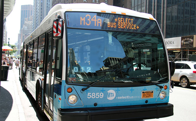 New York MTA bus. Photo by ses7 on Flickr.