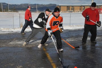 Parking Lot Hockey. Image courtesy of The Western Star.