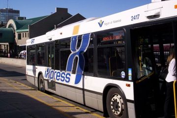 iXpress Bus, Ontario. Courtesy of Wikipedia.