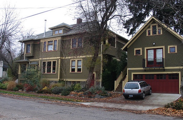 Accessory dwelling units can include backyard cottages, basement apartments, and converted garages. Photo: radworld (CC)